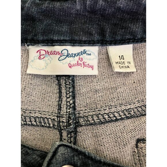 Dream Jeannes by Quaker Factory high rise straight leg comfort jeans - Picture 3 of 11